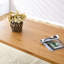 Table rectangulaire moderne en bois avec pieds en acrylique - Bureau d'ordinateur et salle à manger pour plusieurs environnements