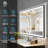 Matte Black Matel Framed Vanity Mirror with Lights, Front-lit and Back-lit, Memory Function, 3 Color Temperatures, Dimmable Light & Anti-fog Tempered Glass ETL Listed LED Mirror-985932546-985932594