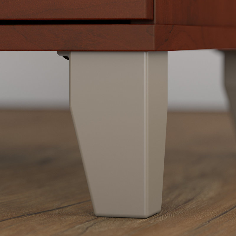 Magomed 4 Piece Computer Desk Office Set, Hansen Cherry