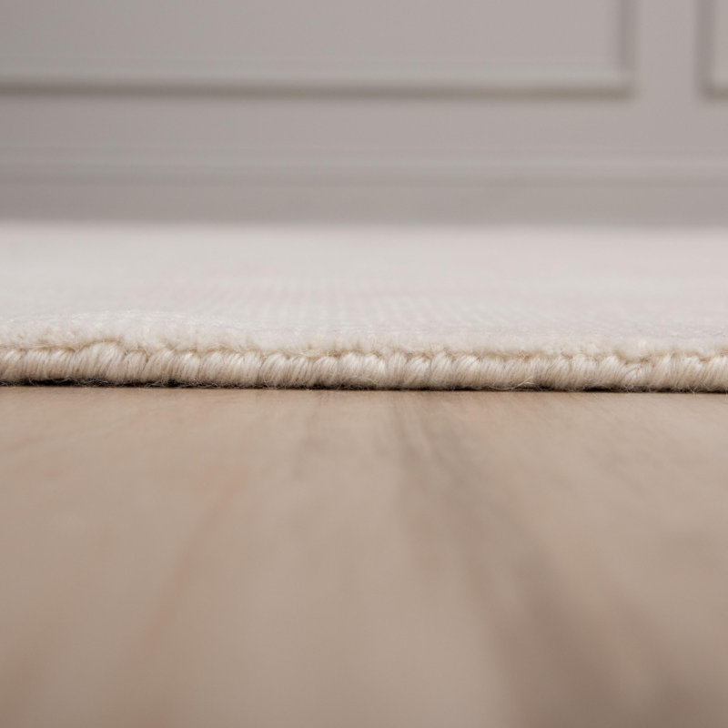 Tapis en laine tissé à la main, Rectangle 5 pi x 7 pi 9 po