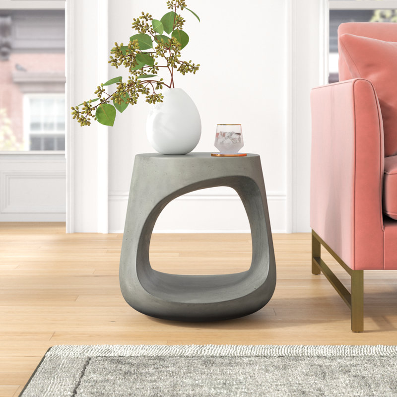 Belvidere Concrete Top End Table