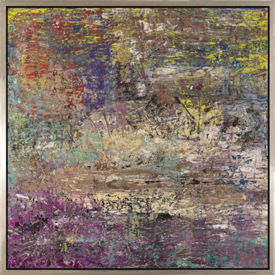 «Gardenscape», peinture sur toile à cadre flottant