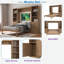 Lit escamotable en bois avec tablettes et armoires de rangement