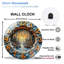 Horloge murale en verre 12 po