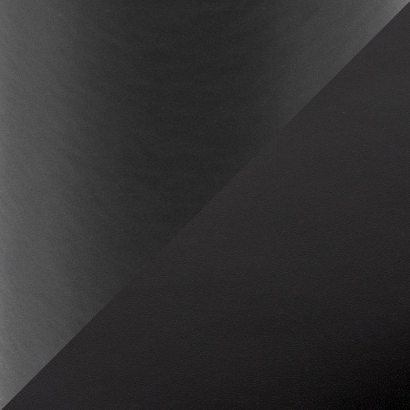 Banc en métal et similicuir, Noir