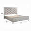 Lit Sliverfluff EK avec DEL et rangement-465260242