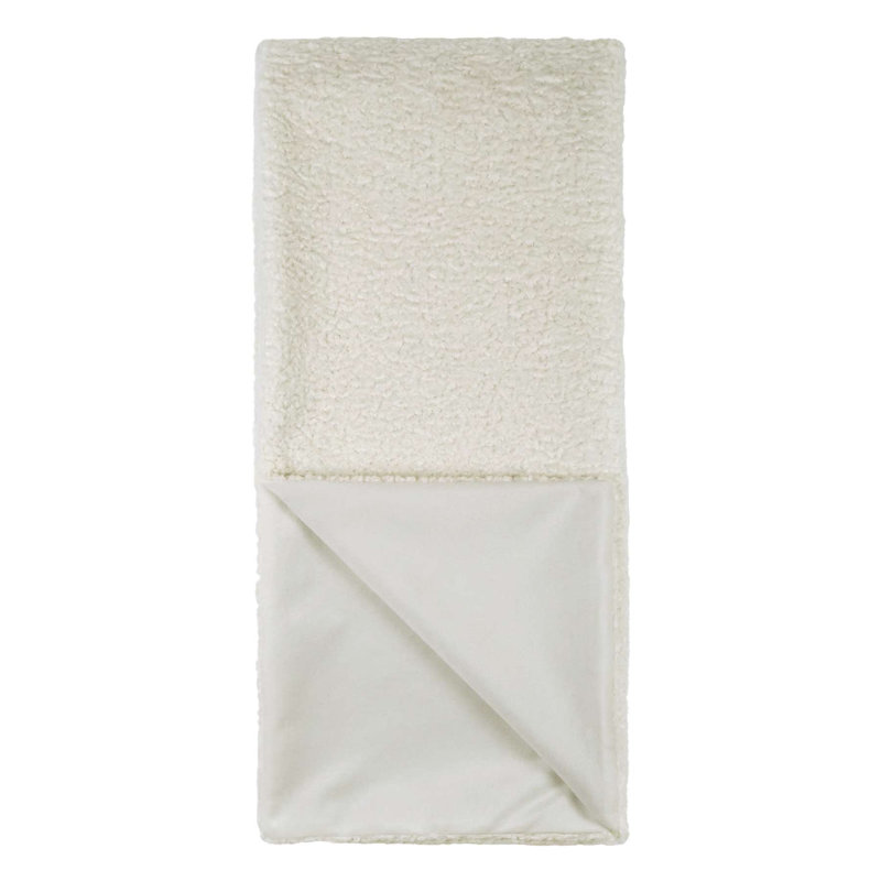 Poodle Throw Blanket, Ivory