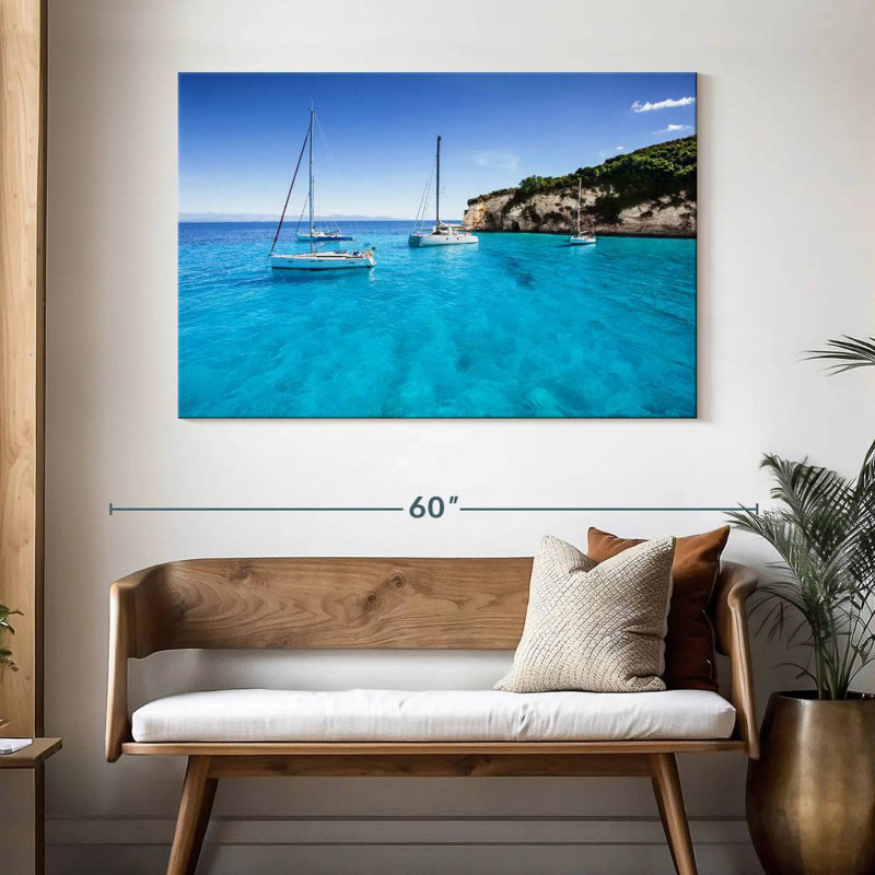 Mehar Paxos Island Sailboats, 32" H x 48" W