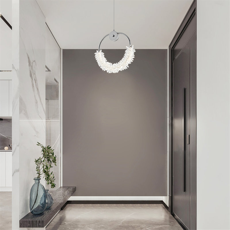 Lustre en cristal avec lampe de chevet Cristal