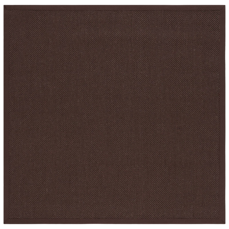 Campbellton Natural Fiber Sisal Pile Solid Color Rug, Square 6'