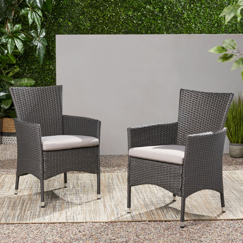 Chaise de salle à manger Malte (ensemble de 2), Beige, Gris