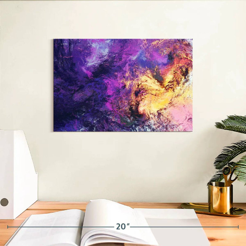 Texture abstraite mauve Avery, H 8 po x l 12 po