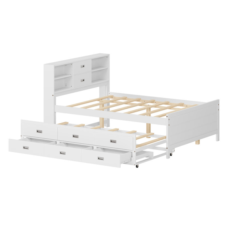 Bed With Drawer Design, White