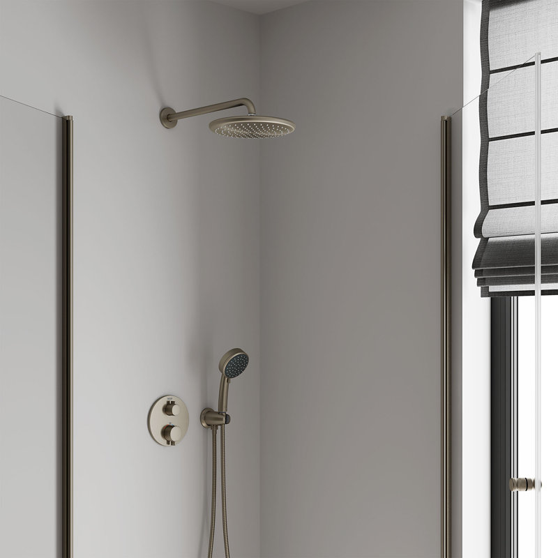 Tempesta 250 10-Inch Rainshower Shower Head, 1.78 GPM and Rainhead Size, Brushed Nickel Infinity