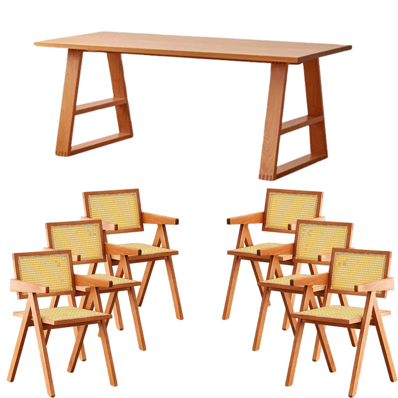 Ensemble de salle à manger rectangulaire, H 29,52 po x L 70,86 po x l 33,46 po
