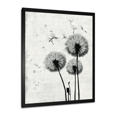 Reproduction d'art sur toile, pissenlit rétro