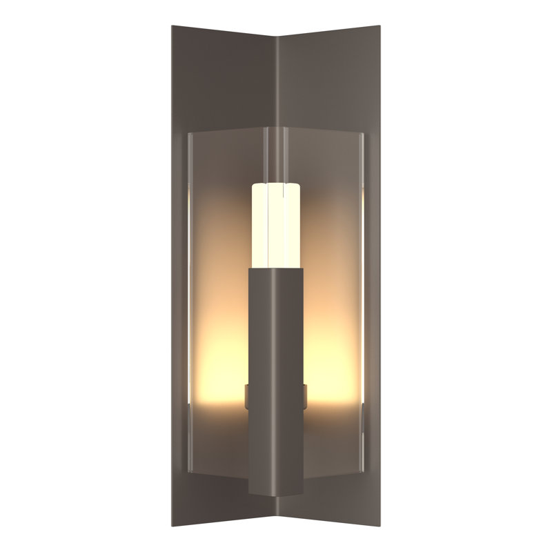 Summit Steel Wall Light, Clear, 18.7" H x 7.9" W x 6.3" D, Coastal Dark Smoke