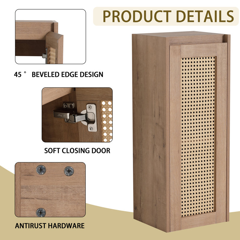Olita Wall-Mounted Floating Bathroom Storage Cabinet