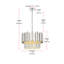 Lustre Lenora 16 pouces-2130065358