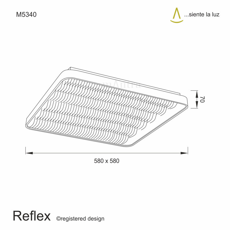 Reflex Acrylic LED Flush Mount