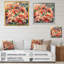 «Red Blossoming Poinsettias III», reproduction sur toile-88545009-88545008