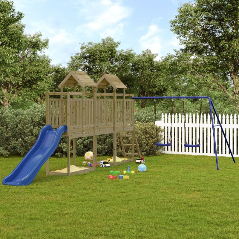 Galan Freeport Park Swing Set Swing(s), Green