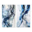 «Blue and Grey Ethereal Elixir II», ensemble d'art mural abstrait de 2 pièces-918389734-918389728