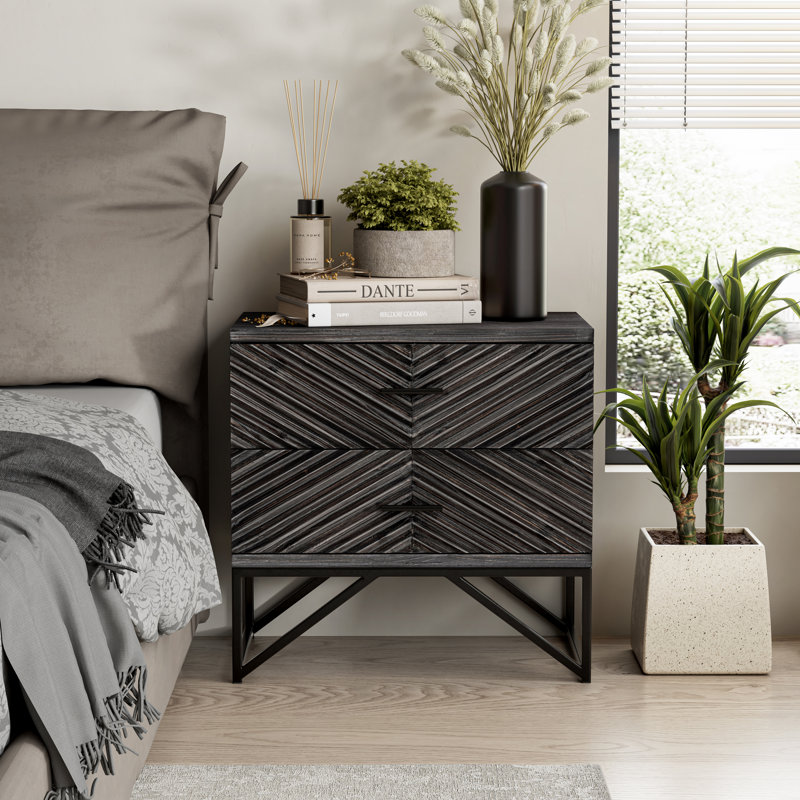 Breniah 23.25'' W Nightstand, 64.5" W x 84" L