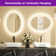 Oval Framed Dimmable Anti-Fog With 3 Color Adjustment Bathroom LED Mirror Front&Backlit Vanity Mirror