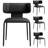 Plush Faux Leather Dining Chair With Padded Seat & Wingback Design - Modern Elegance For Office, Living Room And Kitchen-1104020401