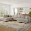 169.4” reversible modular sofa in real velvet Wylodene-1660643709