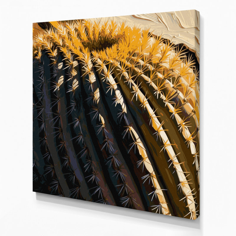 Art mural sur toile Botanical Barrel, H 8 po x l 8 po