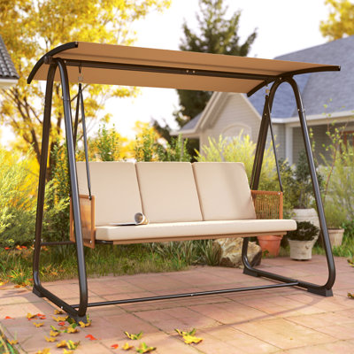 3 Person Porch Swing with Canopy