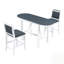 Ensemble de table de salle à manger extensible à abattants avec 2 chaises rembourrées pour petits espaces-129937478-129937476-129937474-129937472
