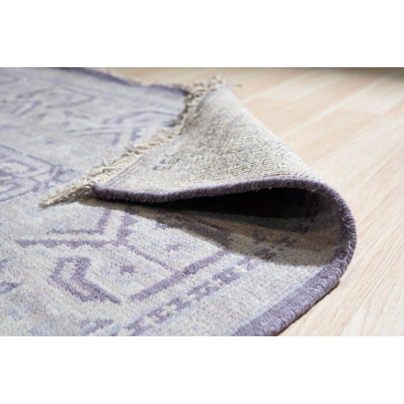 Stylish & Durable Amandeep Traditional Hand-Knotted Oriental Wool Indoor Brown Rectangle Area Rugs, Rectangle 9' x 12'
