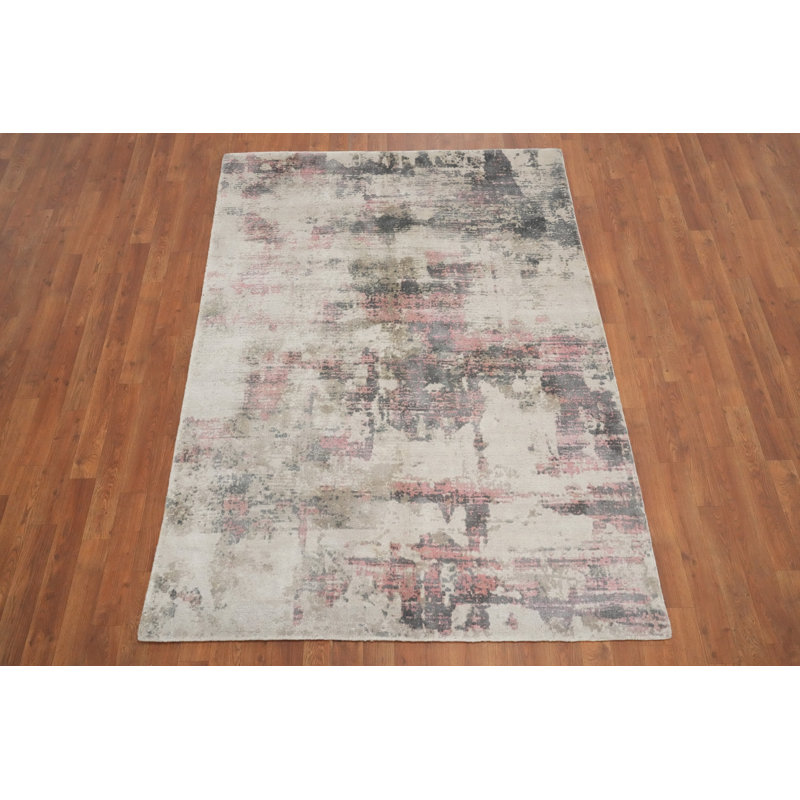 Tapis abstrait délavé 5 x 7
