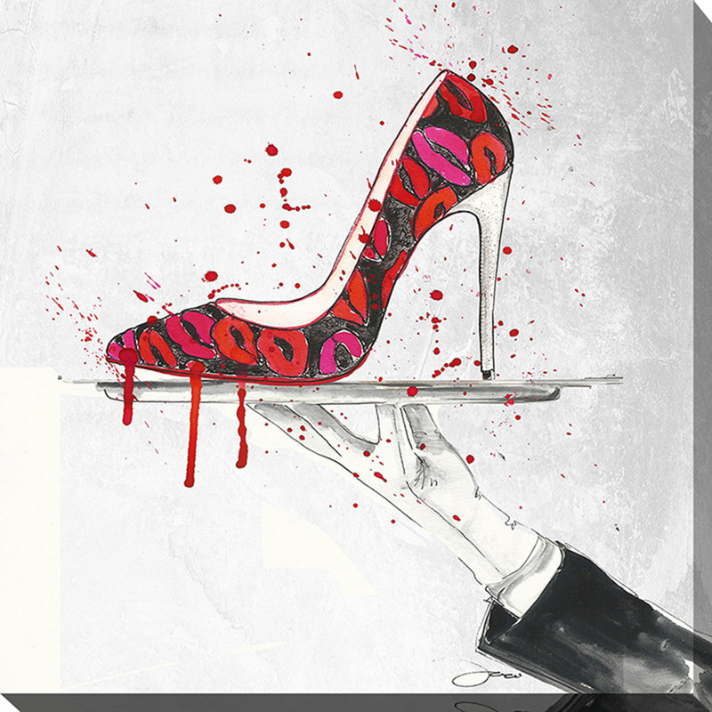 «Pass the Loubo's», impression sur toile, H 28 po x l 28 po x P 1,5 po, Toile tendue