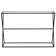 Sabrina 45'' Glass Top Console Table