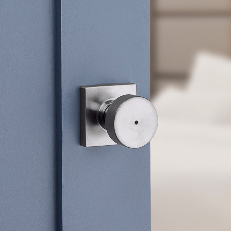 Pismo Bed/Bath Knob, Satin Chrome