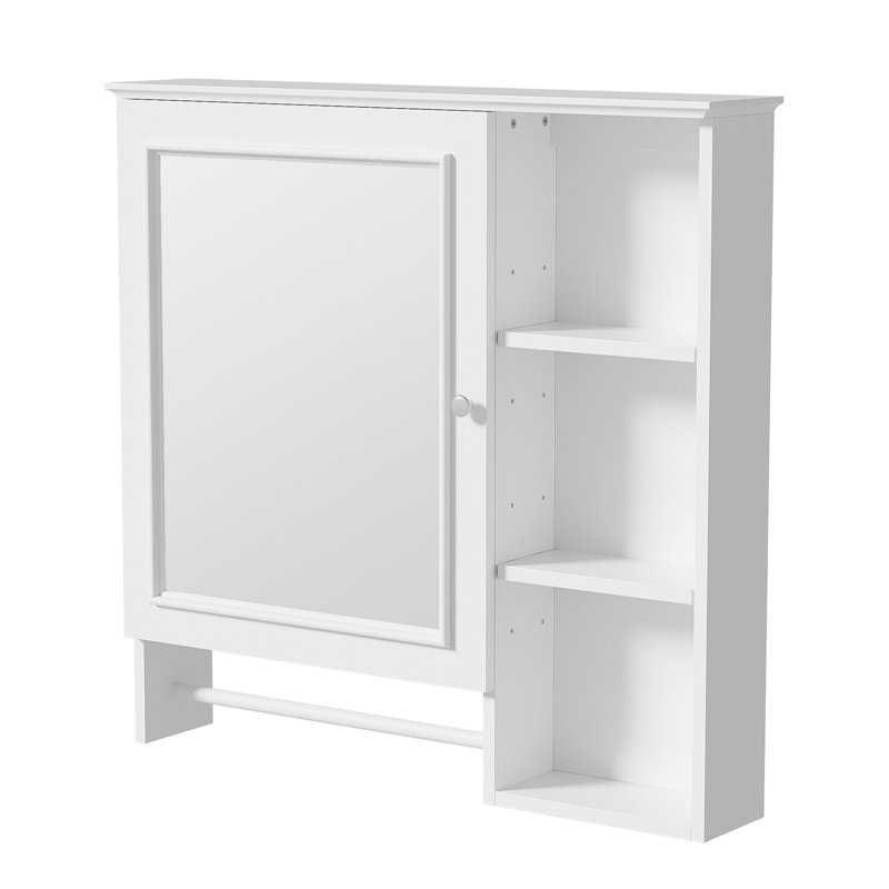 Armoire de rangement murale pour salle de bain, design élégant et fonctionnel pour vos besoins de salle de bain., Blanc