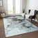 Machine Washable Indoor/Outdoor Cinead ACN1688 Teal Rug
