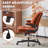 Modern Cross Legged Office Chair With Adjustable Armrest And Swivel Wheels-1641966359