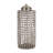 Decorative Metal Aluminum Jar with Lid - Glam Sculptural Accent Container Featuring Modern Openwork Design for Stylish Contemporary Statement Piece Displays-89110063-89110062