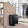 Poubelle rectangulaire double en acier inoxydable avec couvercle