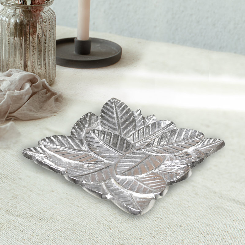 Red Barrel Studio® Aluminum Tray, Silver