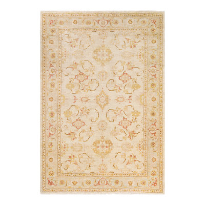 Semora One-of-a-Kind 6' 3" X 9' 0" 2000s Wool Area Rug in Ivory