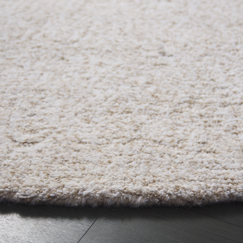 Tapis beige Mirabai 101, Rond 6 pi