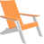 Orange / blanc