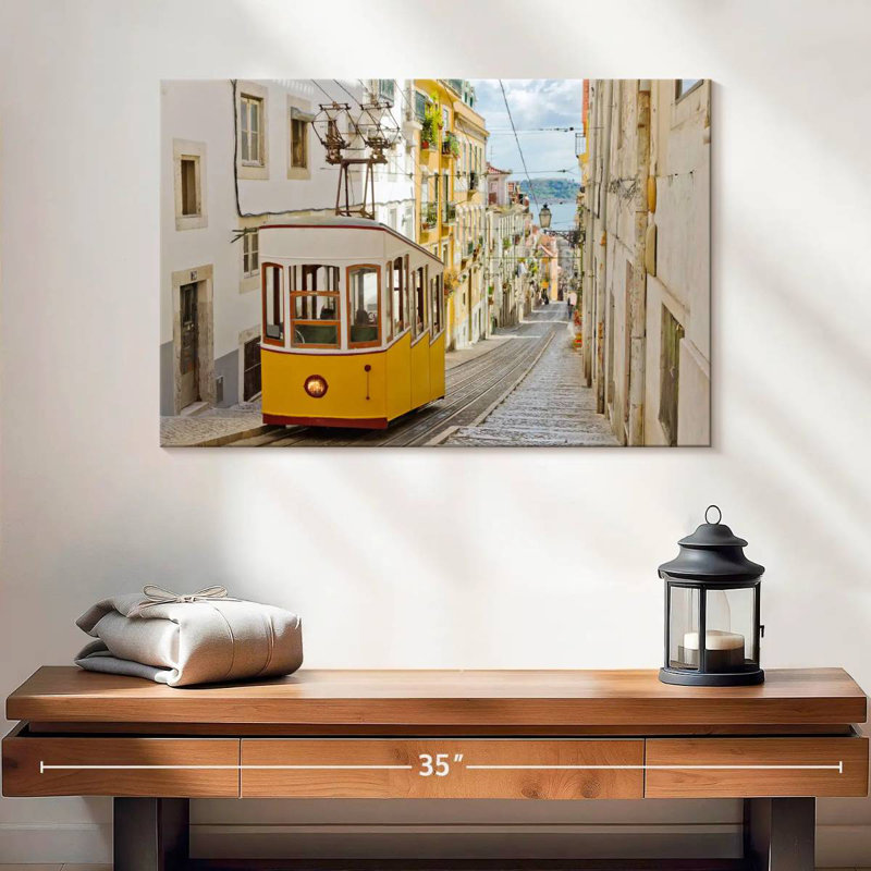 Funiculaire Sireci Gloria à Lisbonne, H 16 po x l 24 po