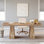 63" Executive Desk – Modern Office Computer Desk With Dual-Pedestal Base